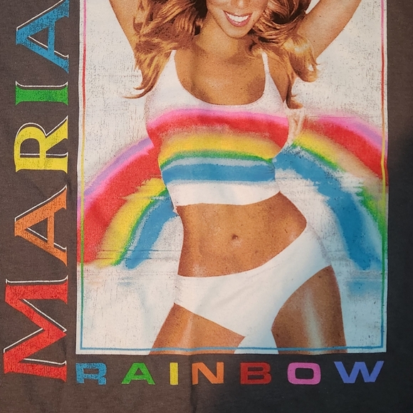 MARIAH CAREY RAINBOW ALBUM GRAPHIC T-SHIRT - Picture 2 of 3